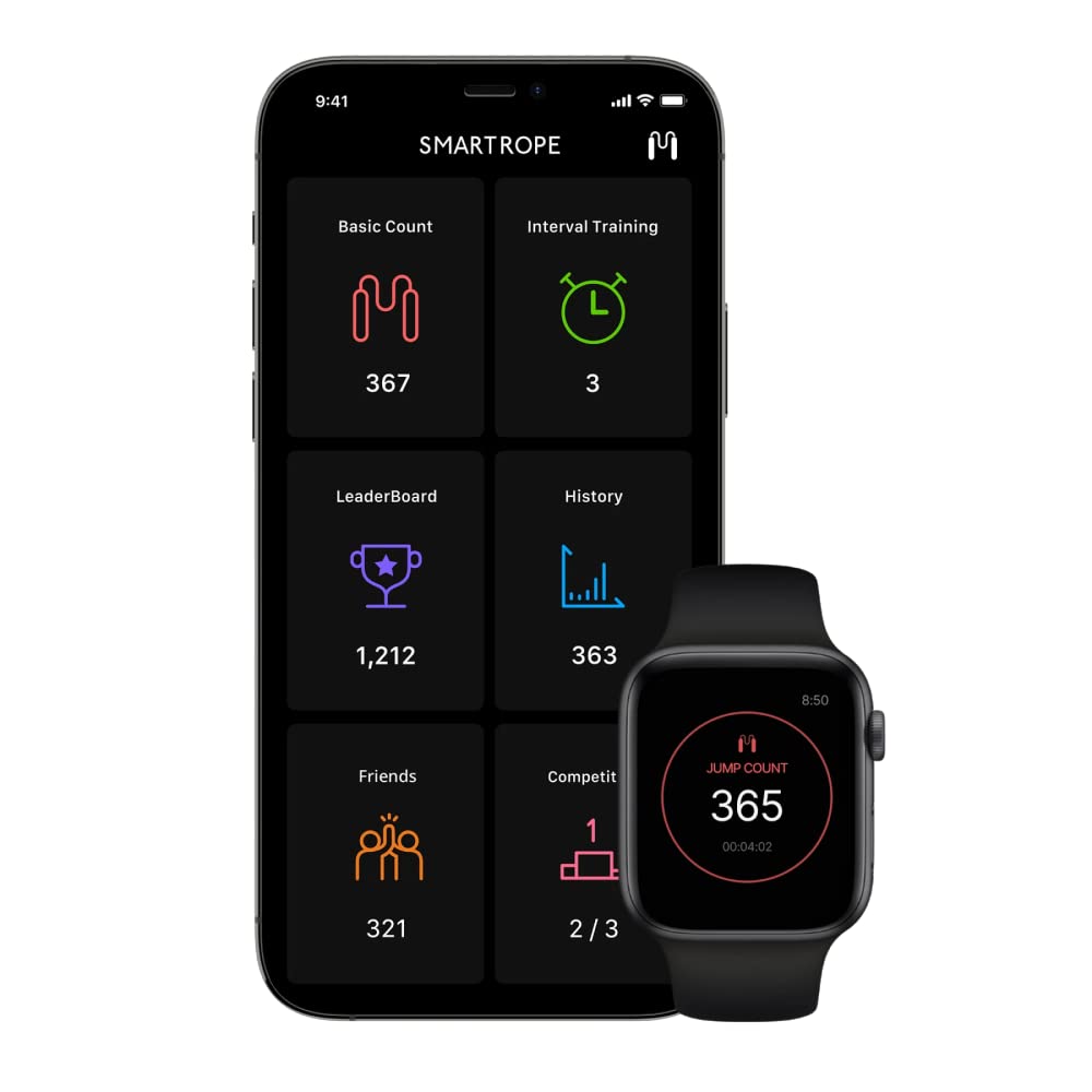 Smart LED Jump Rope with Fitness Tracking