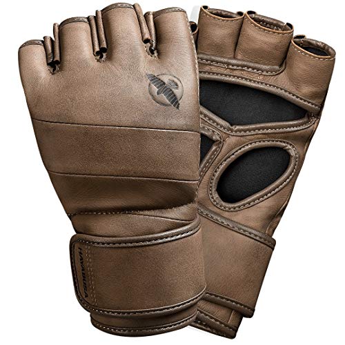 4oz Leather MMA Fight Gloves for Training and Competition