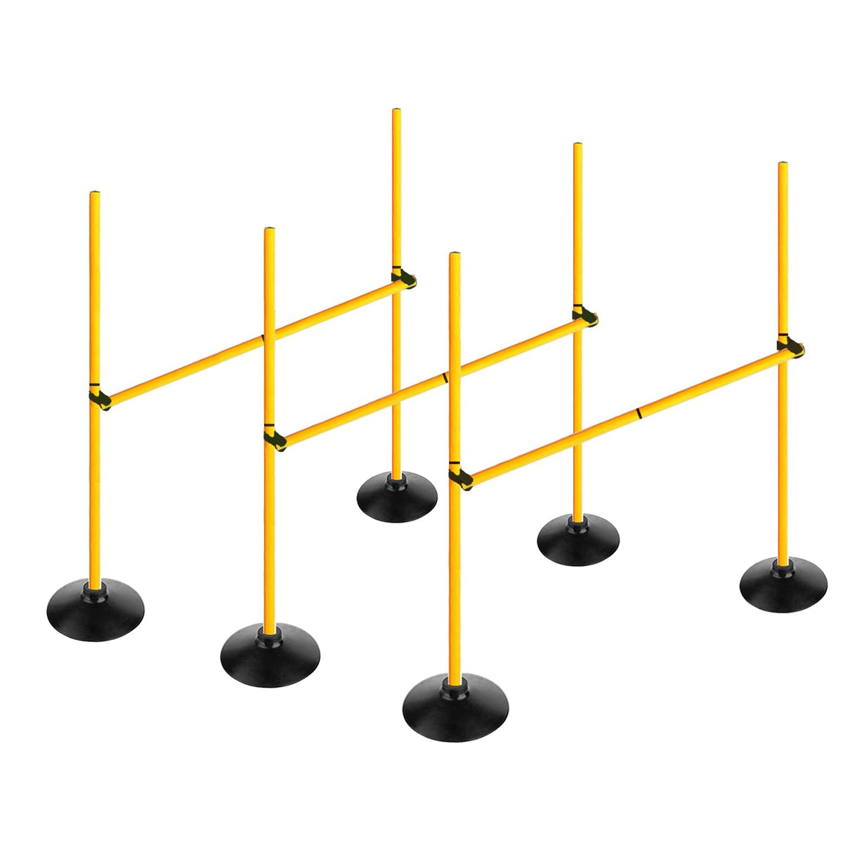 Adjustable Agility Hurdle and Training Pole Set