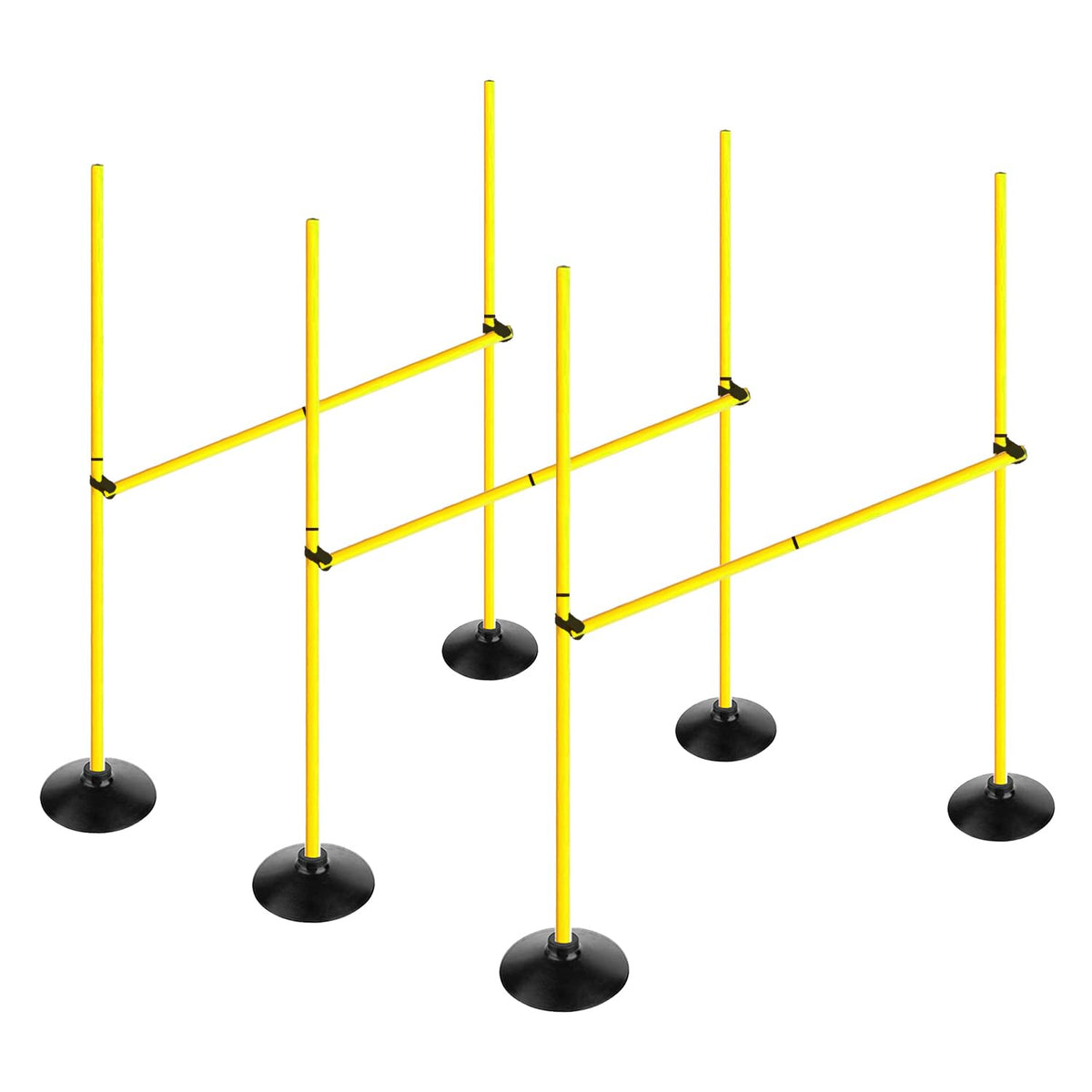 Adjustable Agility Hurdle and Training Pole Set