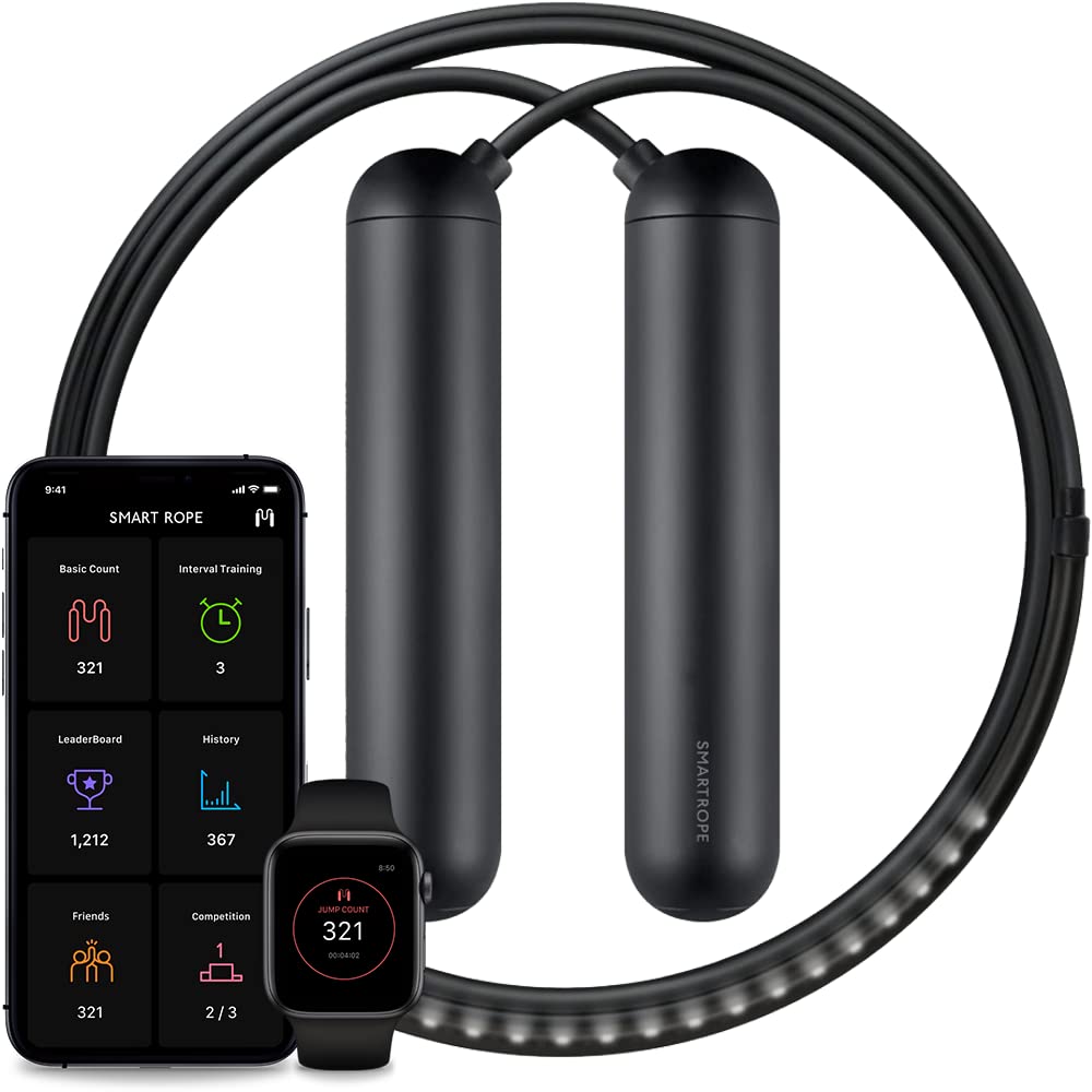 Smart LED Jump Rope with Fitness Tracking