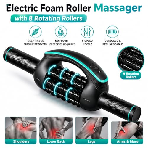 Electric Foam Roller Massager for Deep Tissue Muscle Recovery
