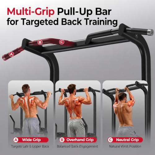 Heavy Duty Power Tower Pull Up and Dip Station 800 lbs