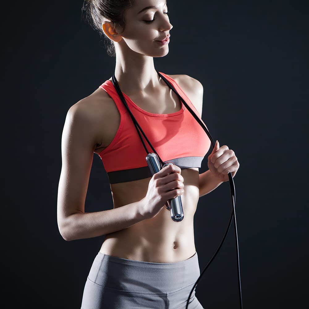 Smart LED Jump Rope with Fitness Tracking