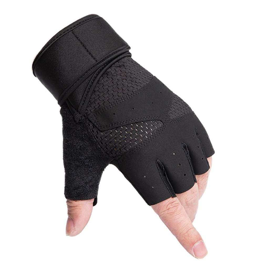 Half Finger Fitness Gloves with Wrist Support for Training