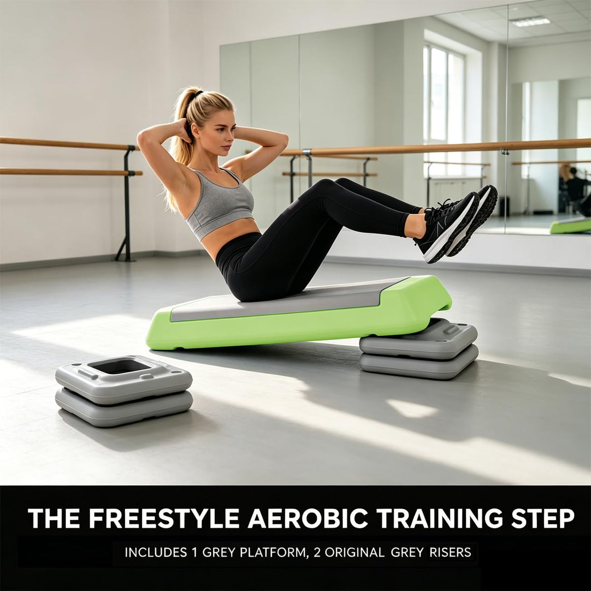 Adjustable Aerobic Step Platform for Fitness Training