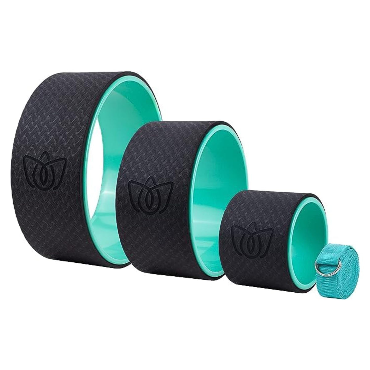 3 Piece Yoga Wheel Set for Back Stretching and Flexibility