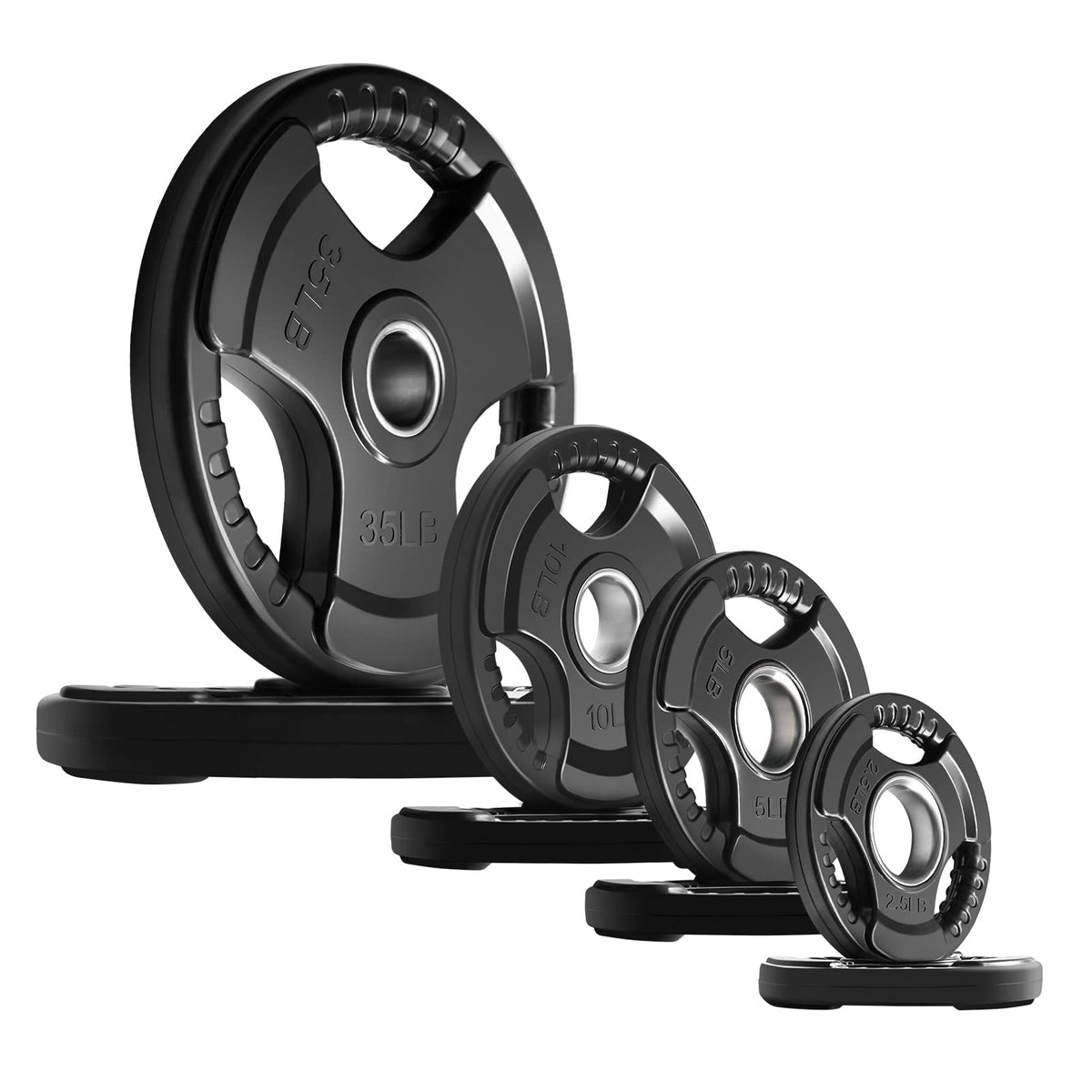 Olympic Rubber Grip Weight Plates for 2 Inch Barbells
