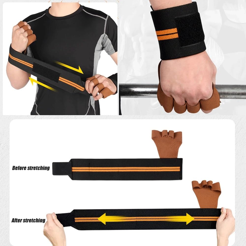 Weightlifting Training Gloves with Palm and Wrist Support