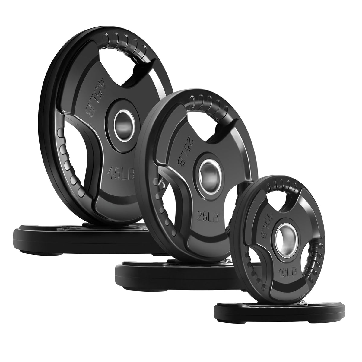 Olympic Rubber Grip Weight Plates for 2 Inch Barbells