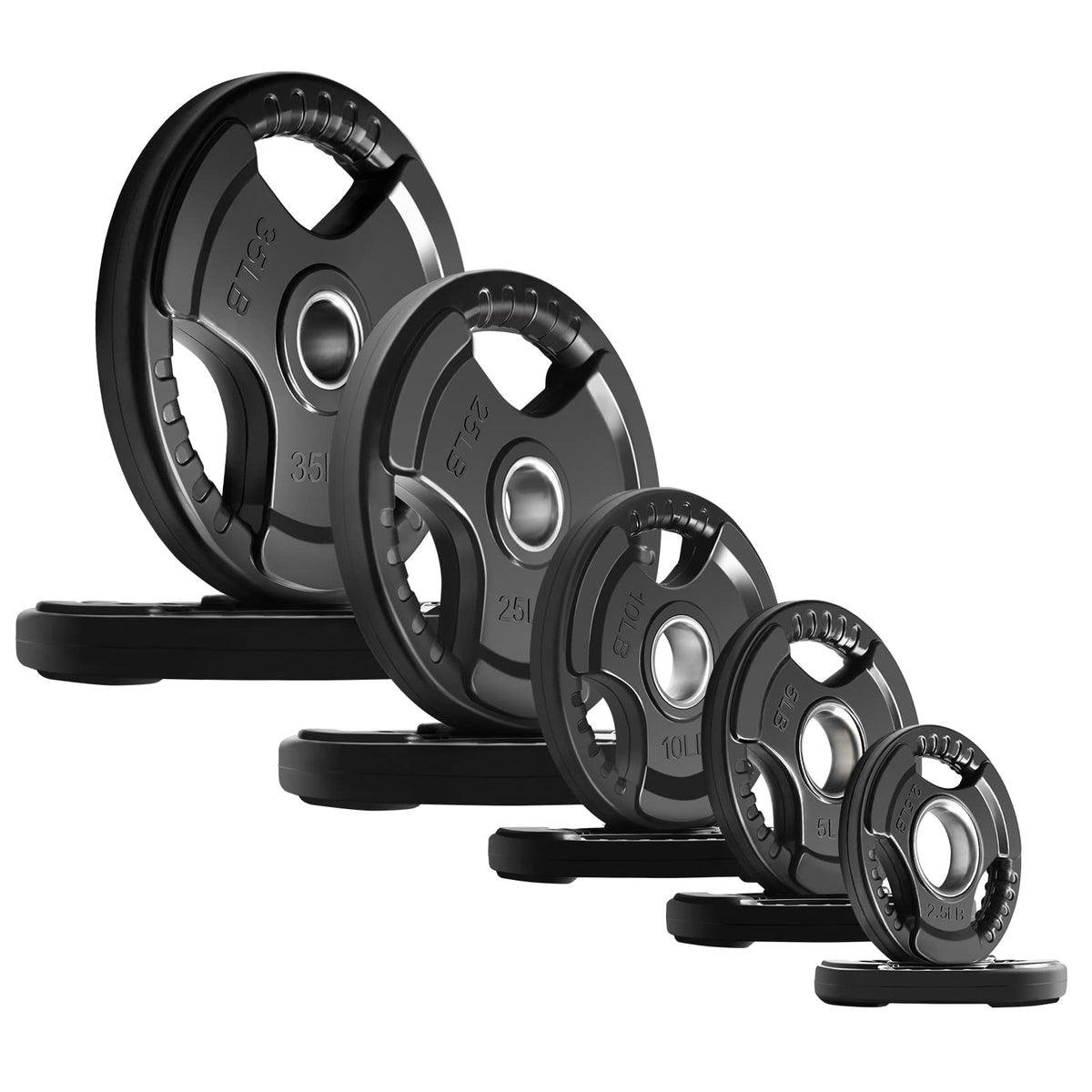 Olympic Rubber Grip Weight Plates for 2 Inch Barbells