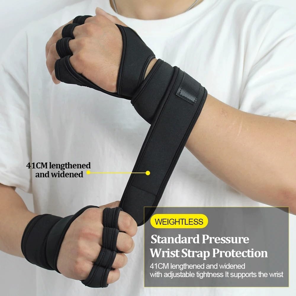 Workout Training Gloves with Palm and Wrist Support