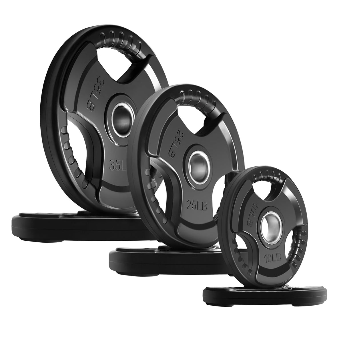 Olympic Rubber Grip Weight Plates for 2 Inch Barbells