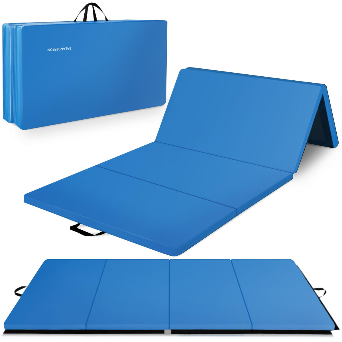 Folding Gymnastics Mat for Tumbling Yoga and Martial Arts