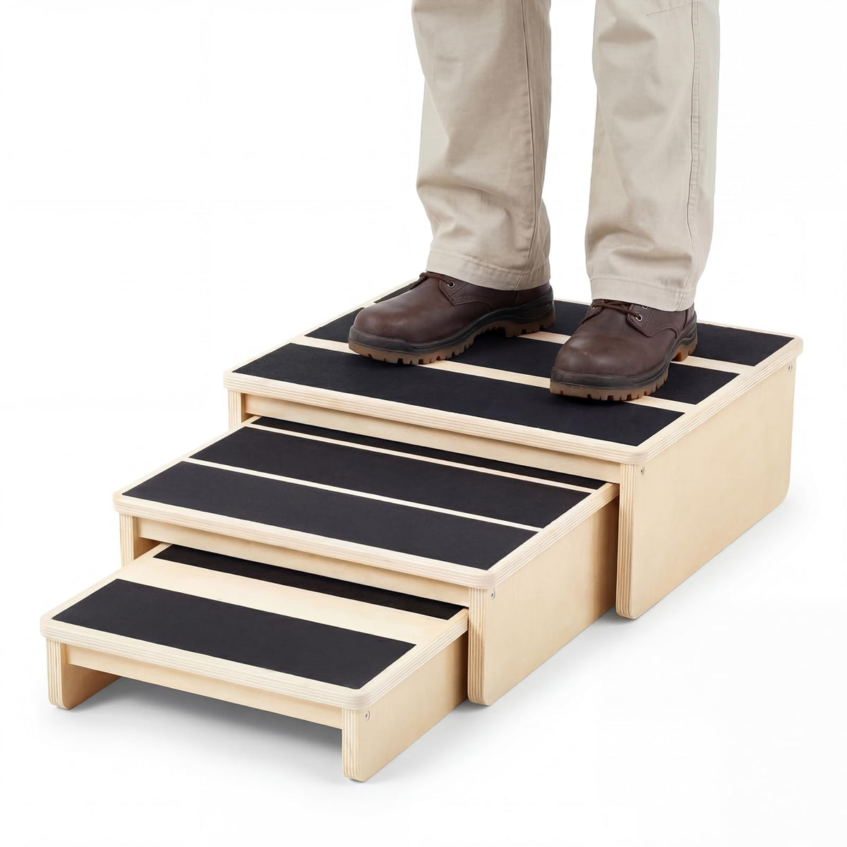 Wooden Exercise Step Platform for Balance and Stability Training