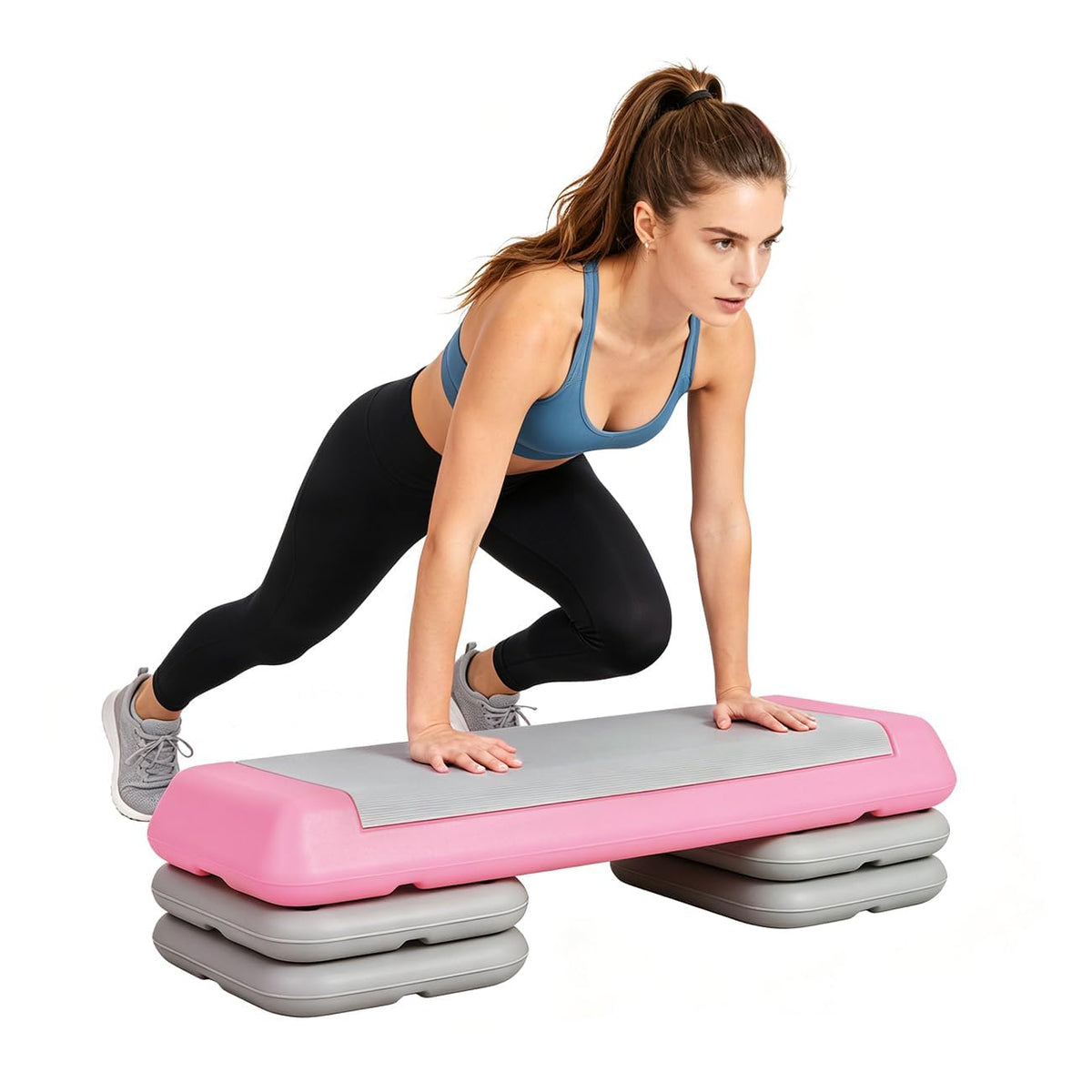 Adjustable Aerobic Step Platform for Fitness Training