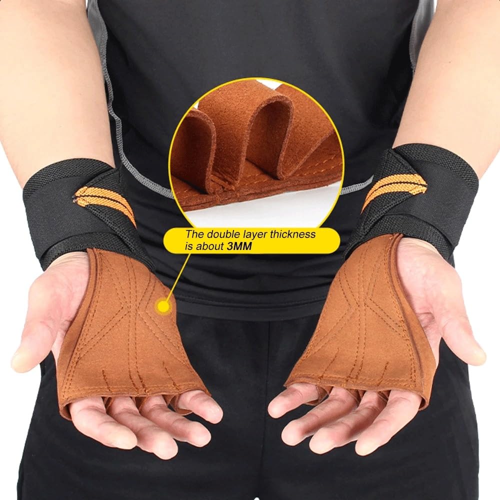 Weightlifting Training Gloves with Palm and Wrist Support
