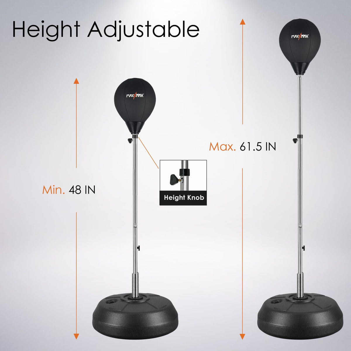 Speed Adjustable Freestanding Reflex Boxing Bag Kit