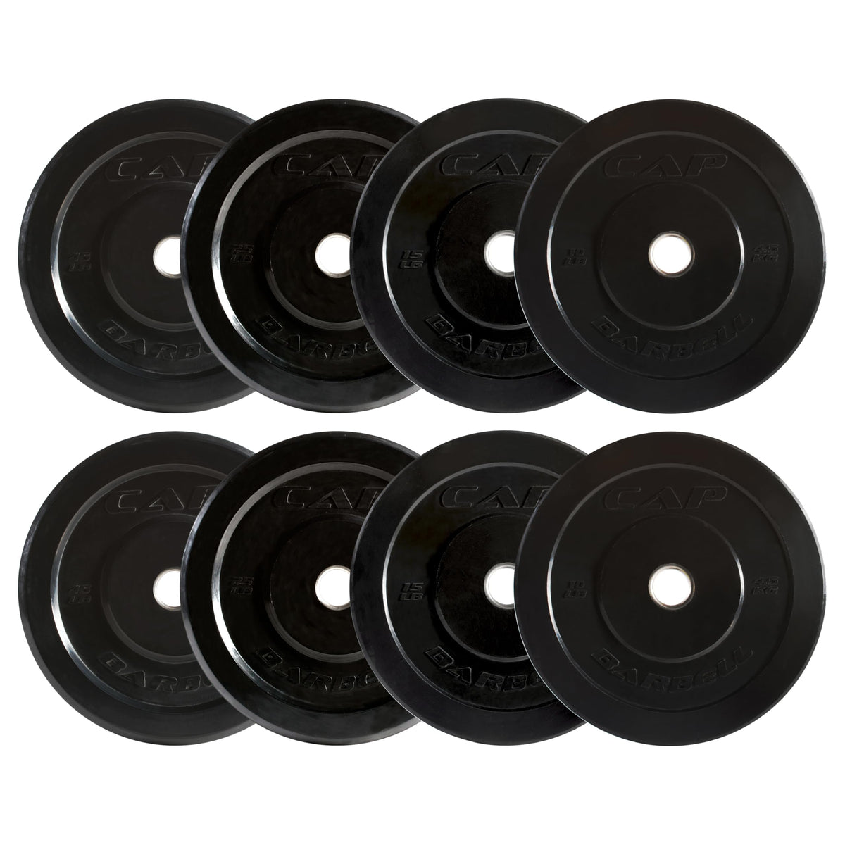Olympic Bumper Plate Weight Set 100 to 370 lbs