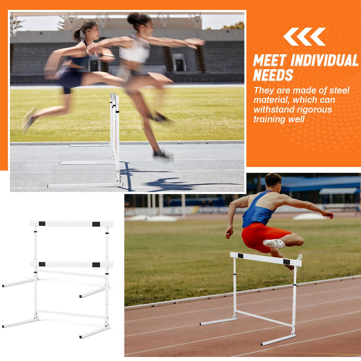 Adjustable Foldable Training Hurdle for Speed and Agility