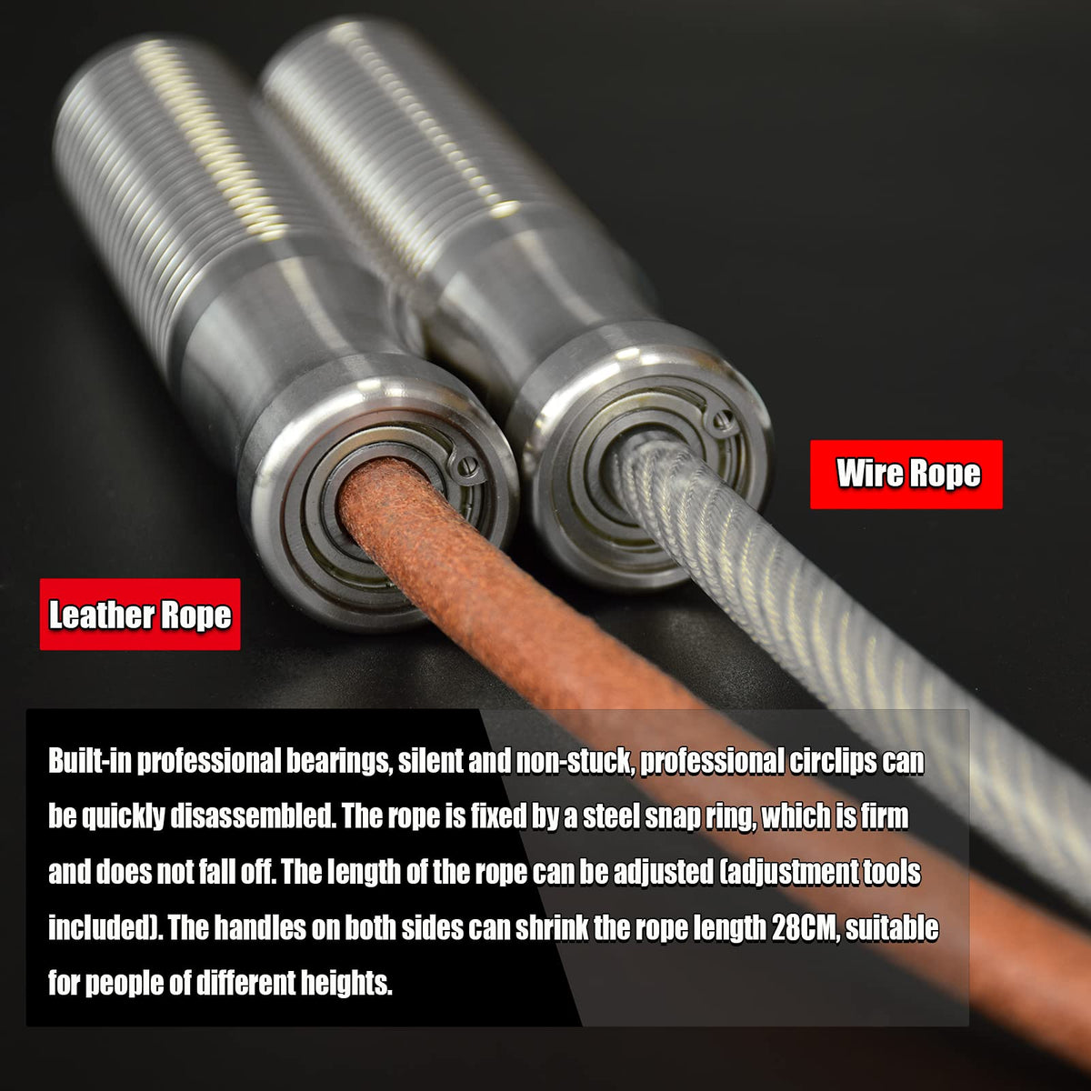 Adjustable Weighted Jump Rope for Fitness and Endurance Training