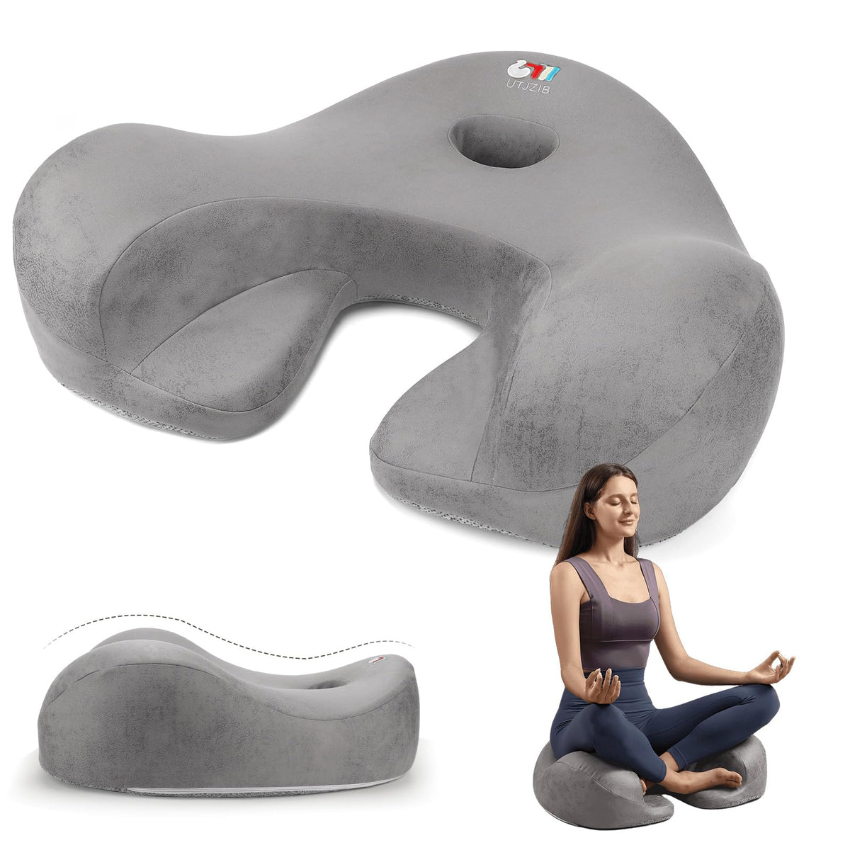 Memory Foam Meditation Cushion for Comfortable Cross Legged Sitting