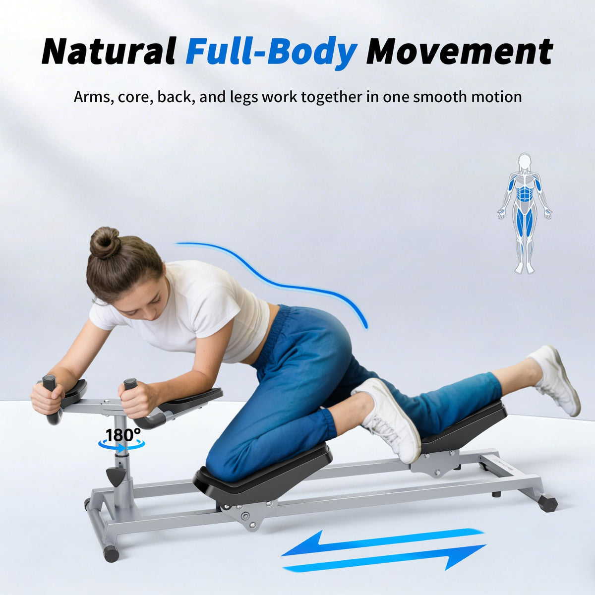 Full Body Crawl and Spine Stretch Cardio Trainer