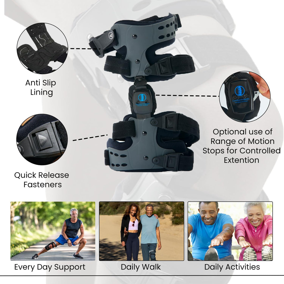 OA Unloader Knee Brace for Joint Support and Pain Relief