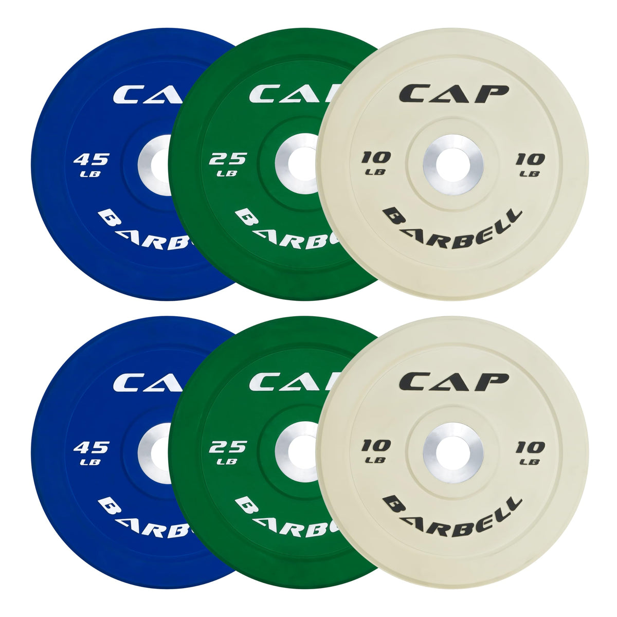 Olympic Bumper Plate Weight Set 100 to 370 lbs