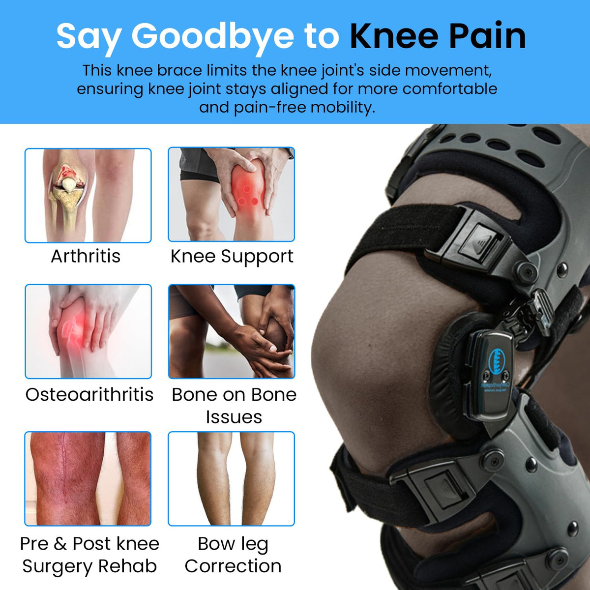 OA Unloader Knee Brace for Joint Support and Pain Relief