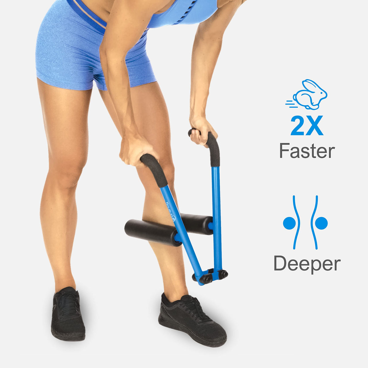 Adjustable Pressure Muscle Massage Roller for Deep Tissue Recovery