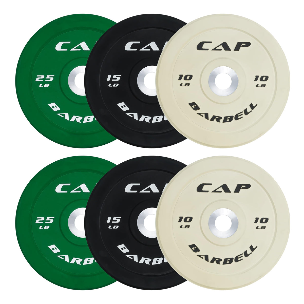 Olympic Bumper Plate Weight Set 100 to 370 lbs
