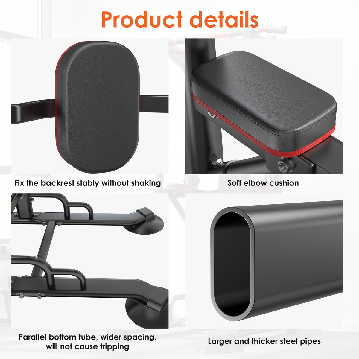 Adjustable Power Tower Pull Up and Dip Station for Home Gym