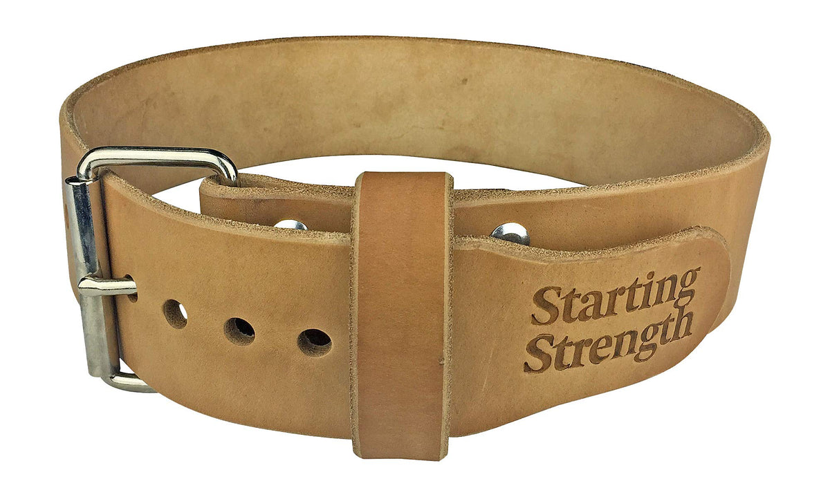 3 Inch Leather Weightlifting Belt for Powerlifting Support