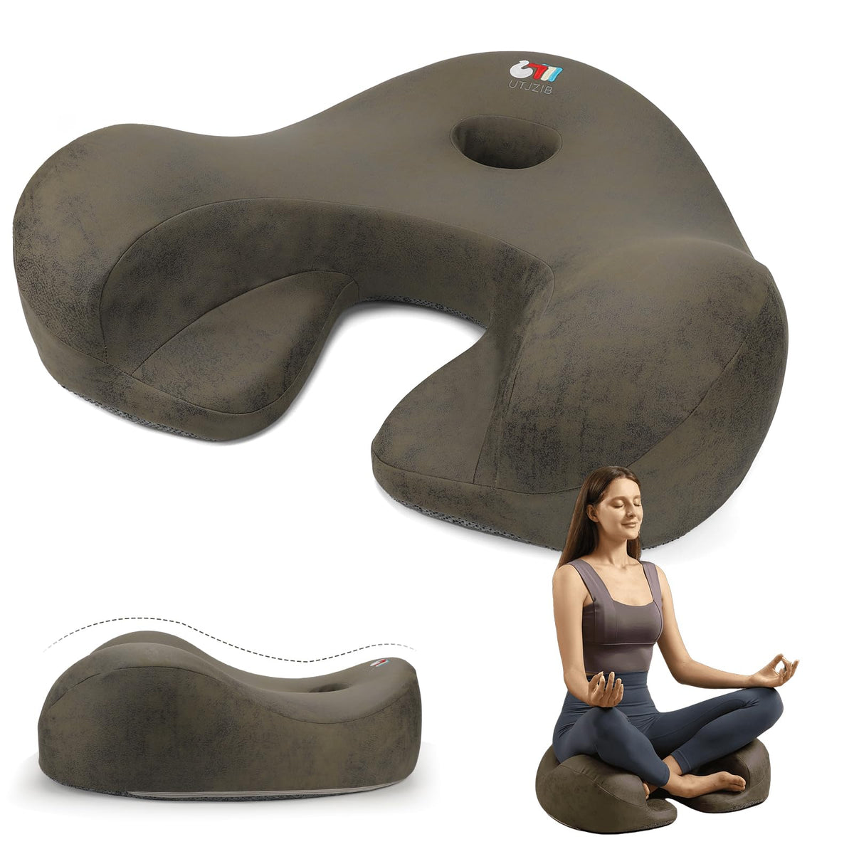Memory Foam Meditation Cushion for Comfortable Cross Legged Sitting