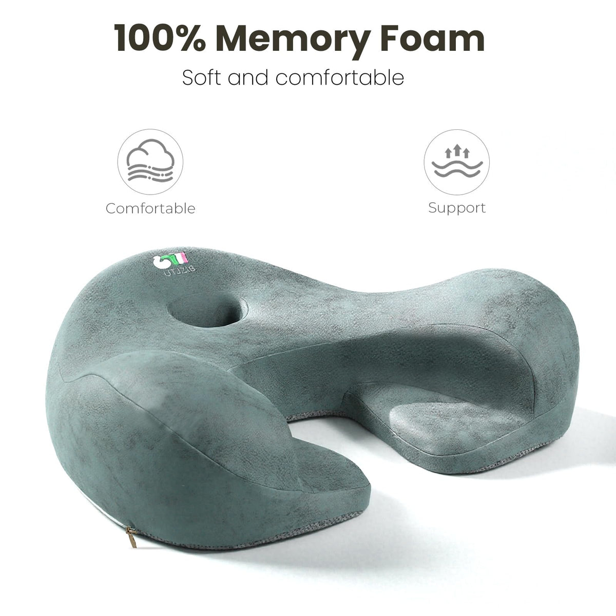 Memory Foam Meditation Cushion for Comfortable Cross Legged Sitting