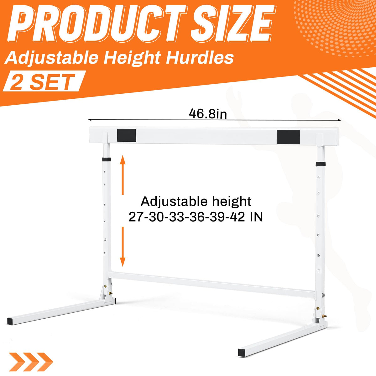 Adjustable Foldable Training Hurdle for Speed and Agility