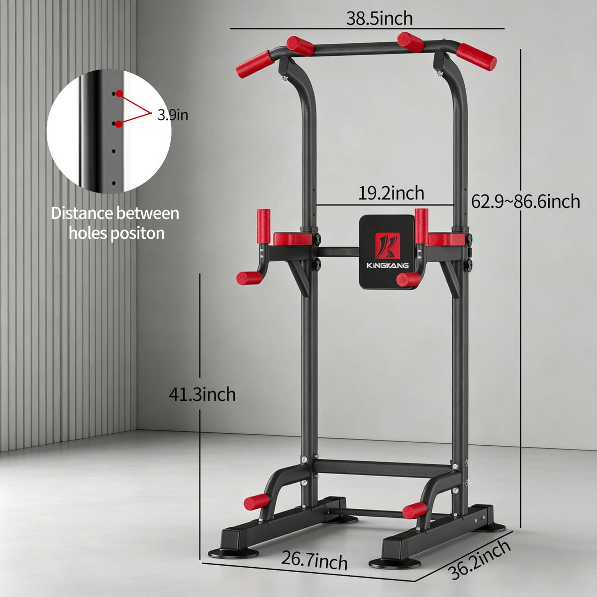 Power Tower Pull Up Bar Station for Home Gym Training