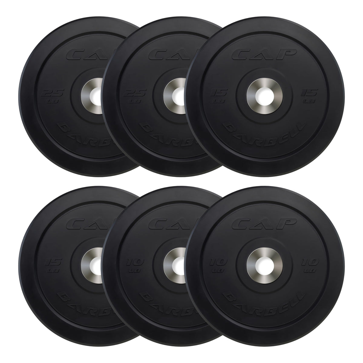 Olympic Bumper Plate Weight Set 100 to 370 lbs