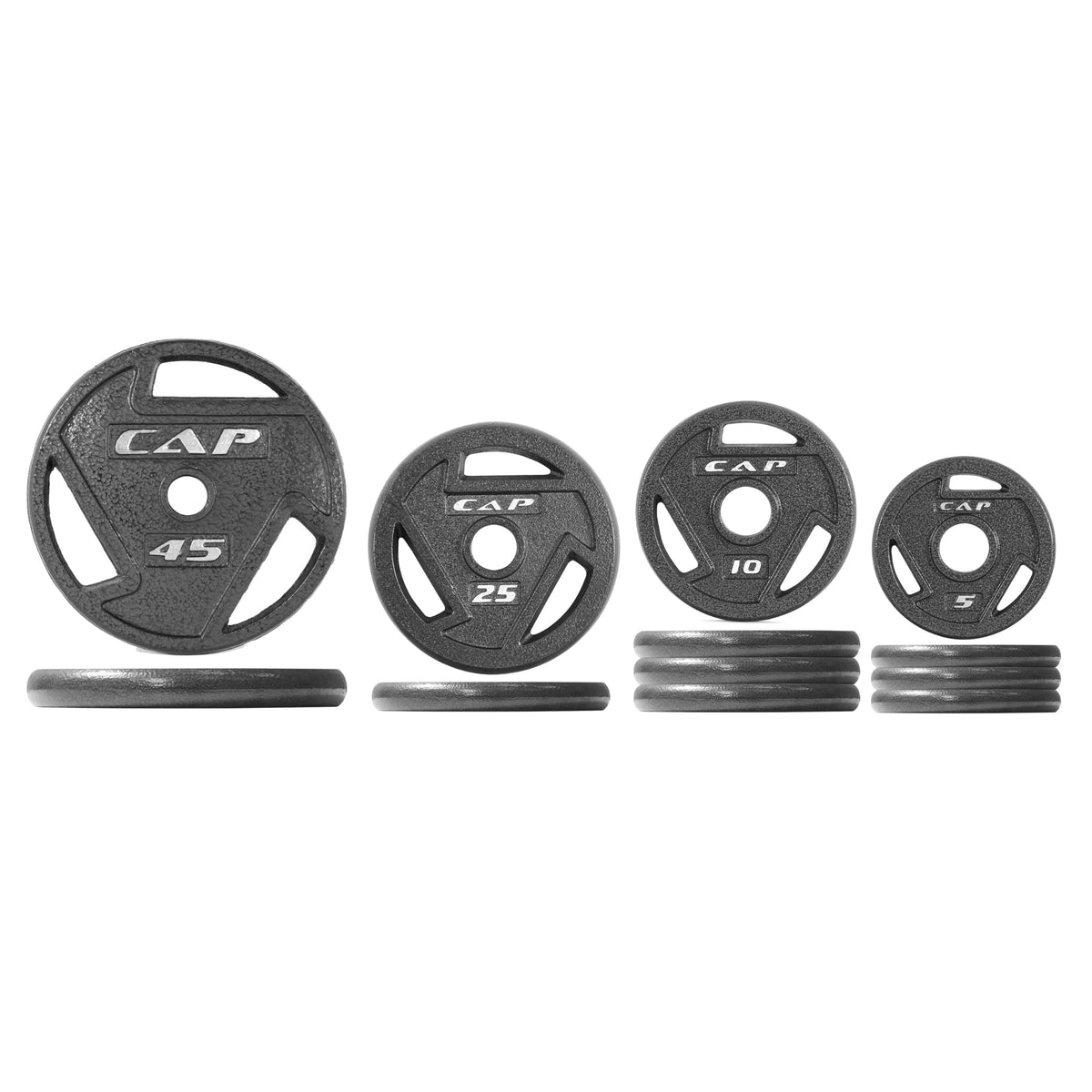 Olympic Cast Iron Weight Plate Set 75 to 285 lbs