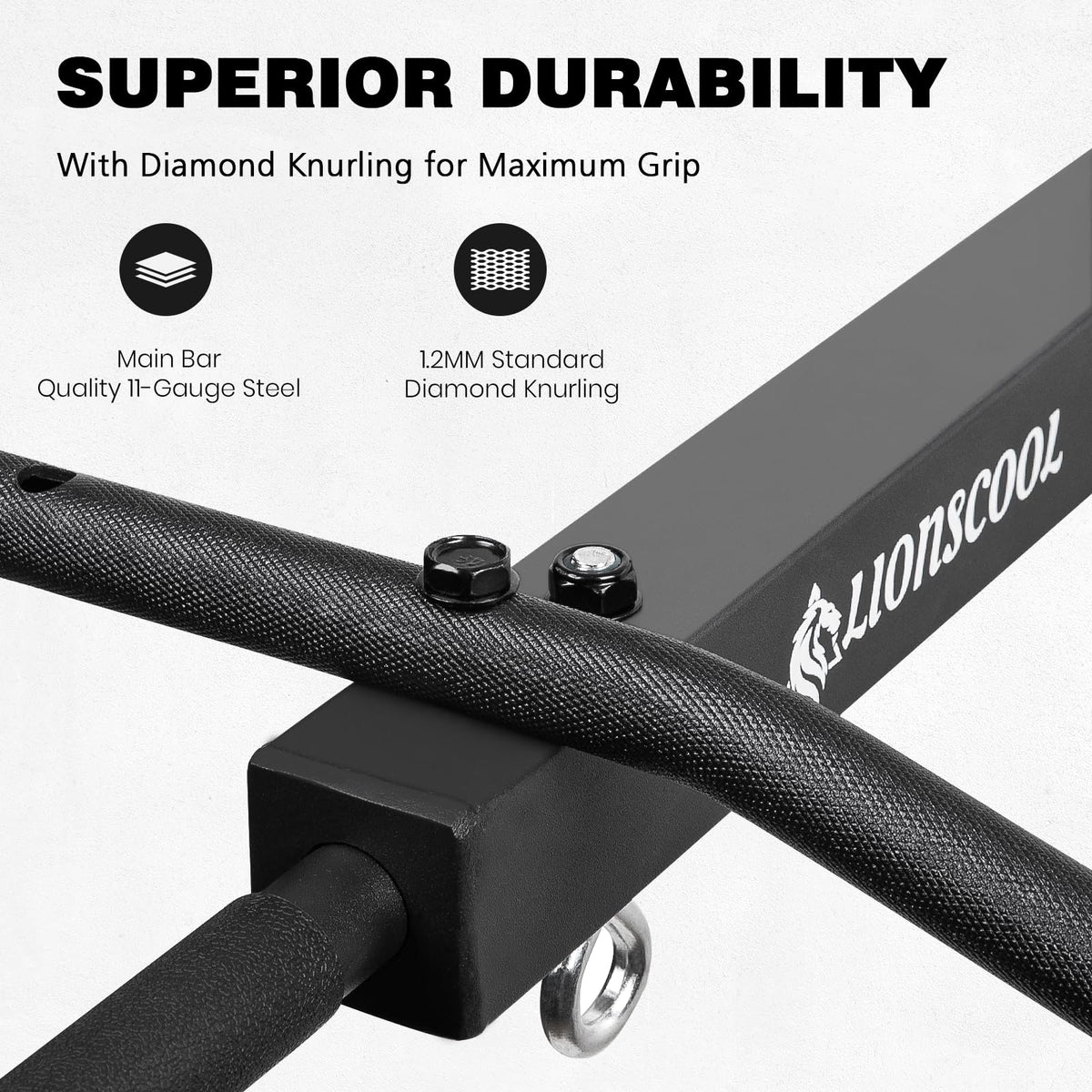 Wall Mounted Pull Up Bar with Cable Pulley System