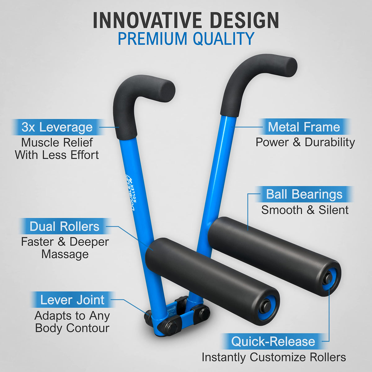 Muscle Massage Roller with Adjustable Pressure Control