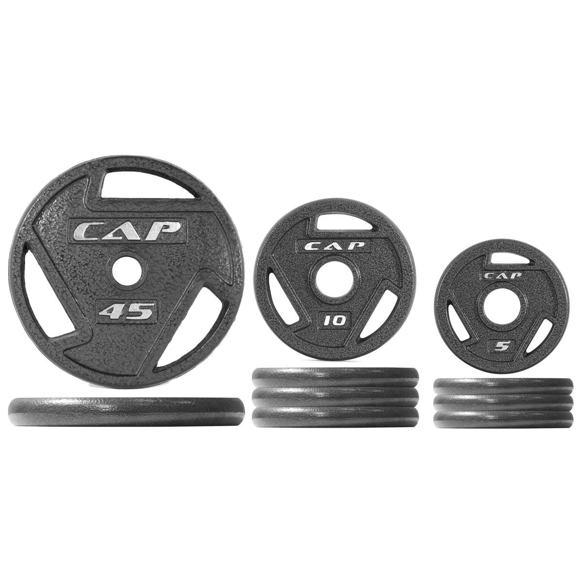 Olympic Cast Iron Weight Plate Set 75 to 285 lbs