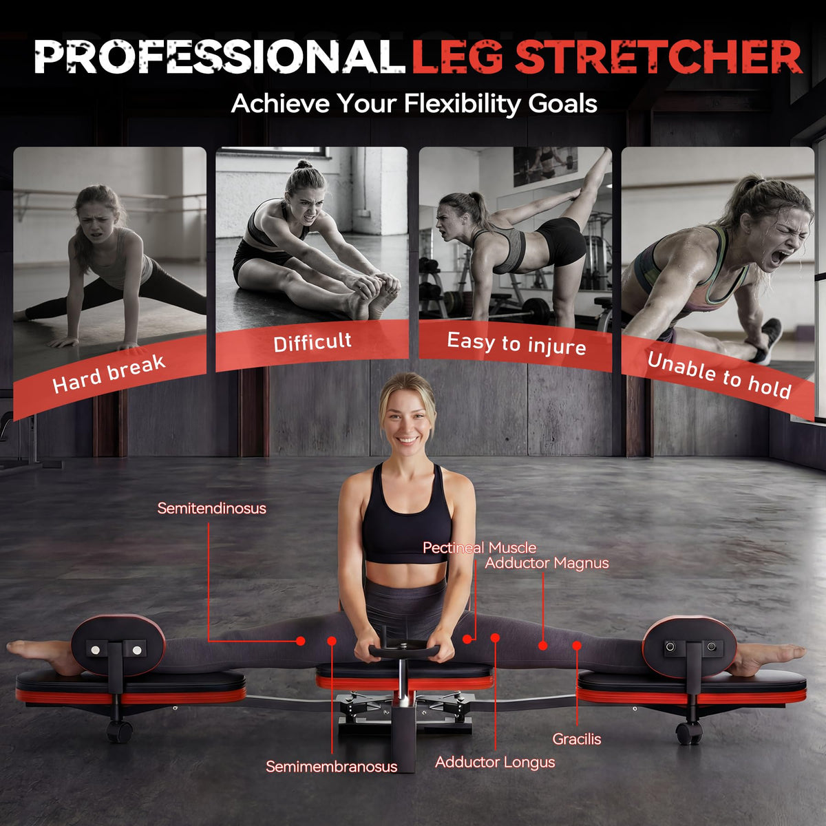 Heavy Duty Leg Stretching Machine for Split Training