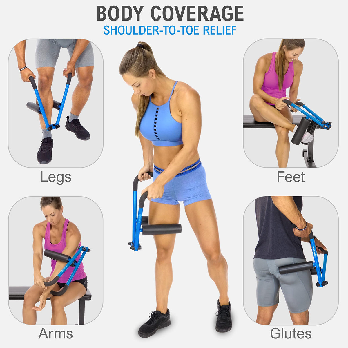 Adjustable Pressure Muscle Massage Roller for Deep Tissue Recovery