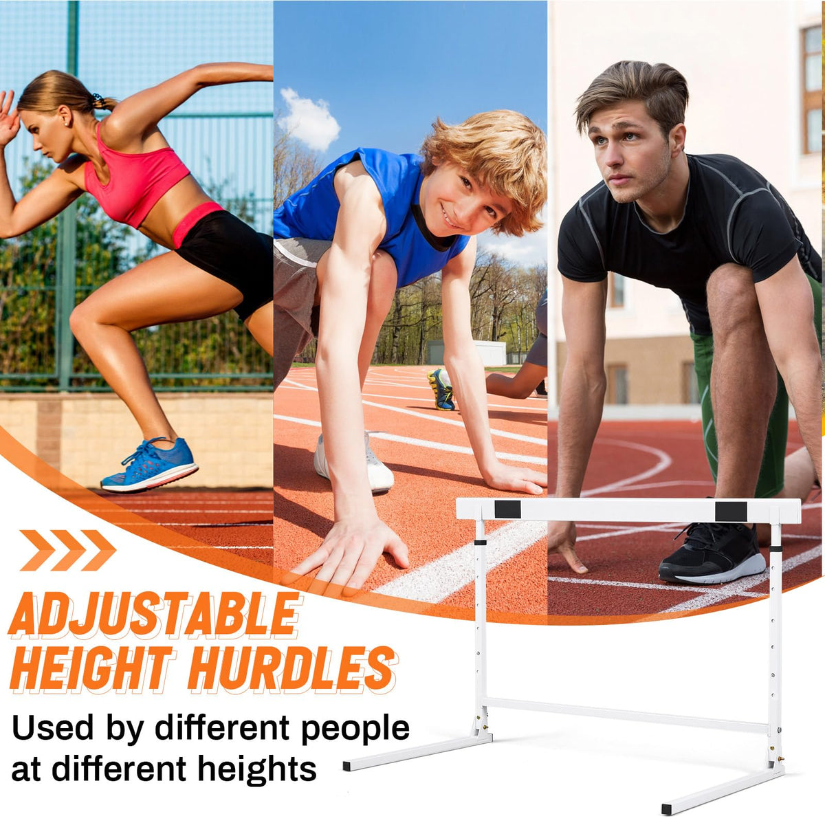 Adjustable Foldable Training Hurdle for Speed and Agility