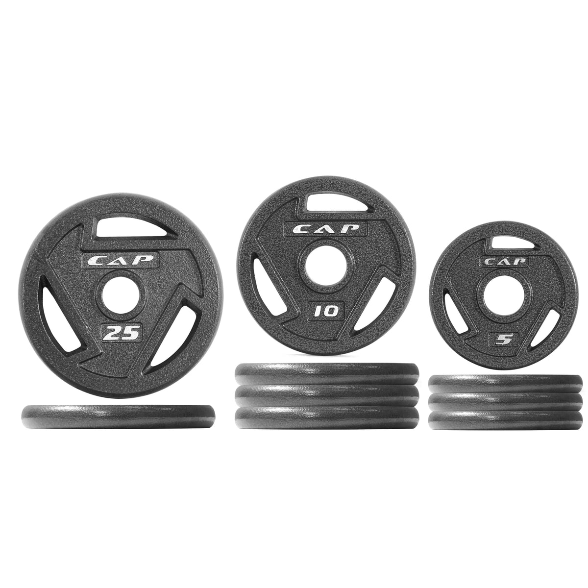 Olympic Cast Iron Weight Plate Set 75 to 285 lbs