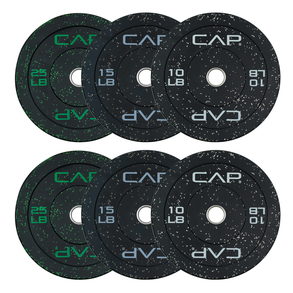 Olympic Bumper Plate Weight Set 100 to 370 lbs