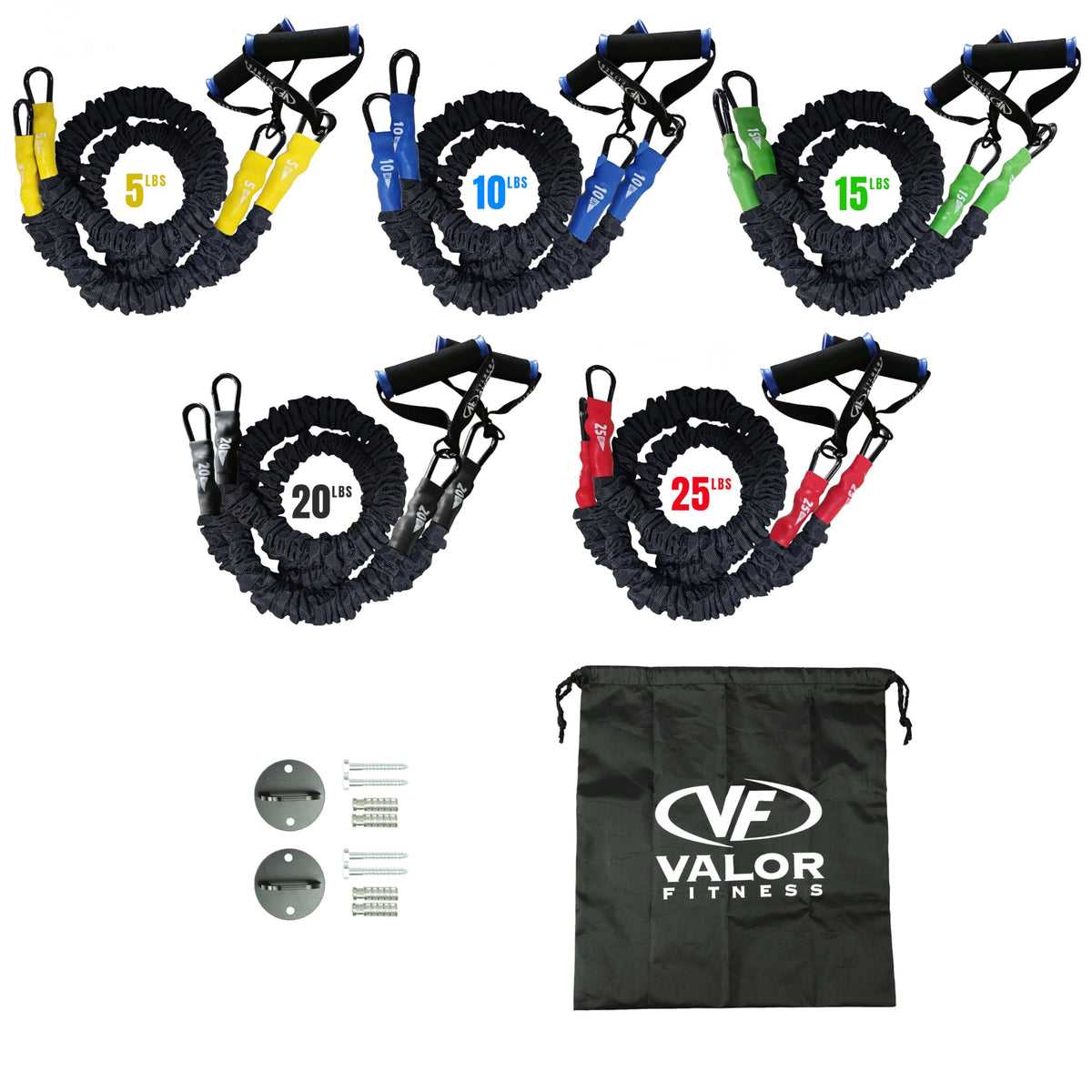 Resistance Bands Set with Handles for Strength Training