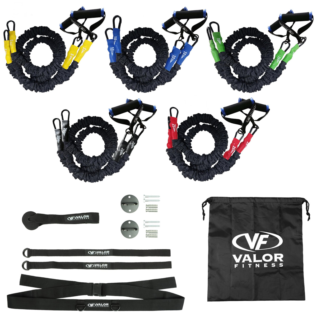 Resistance Bands Set with Handles for Strength Training